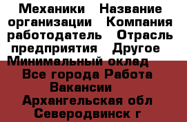 Механики › Название организации ­ Компания-работодатель › Отрасль предприятия ­ Другое › Минимальный оклад ­ 1 - Все города Работа » Вакансии   . Архангельская обл.,Северодвинск г.